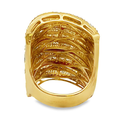 Genuine 3.25ct Diamond Ring 14KT Yellow Gold Bids.com