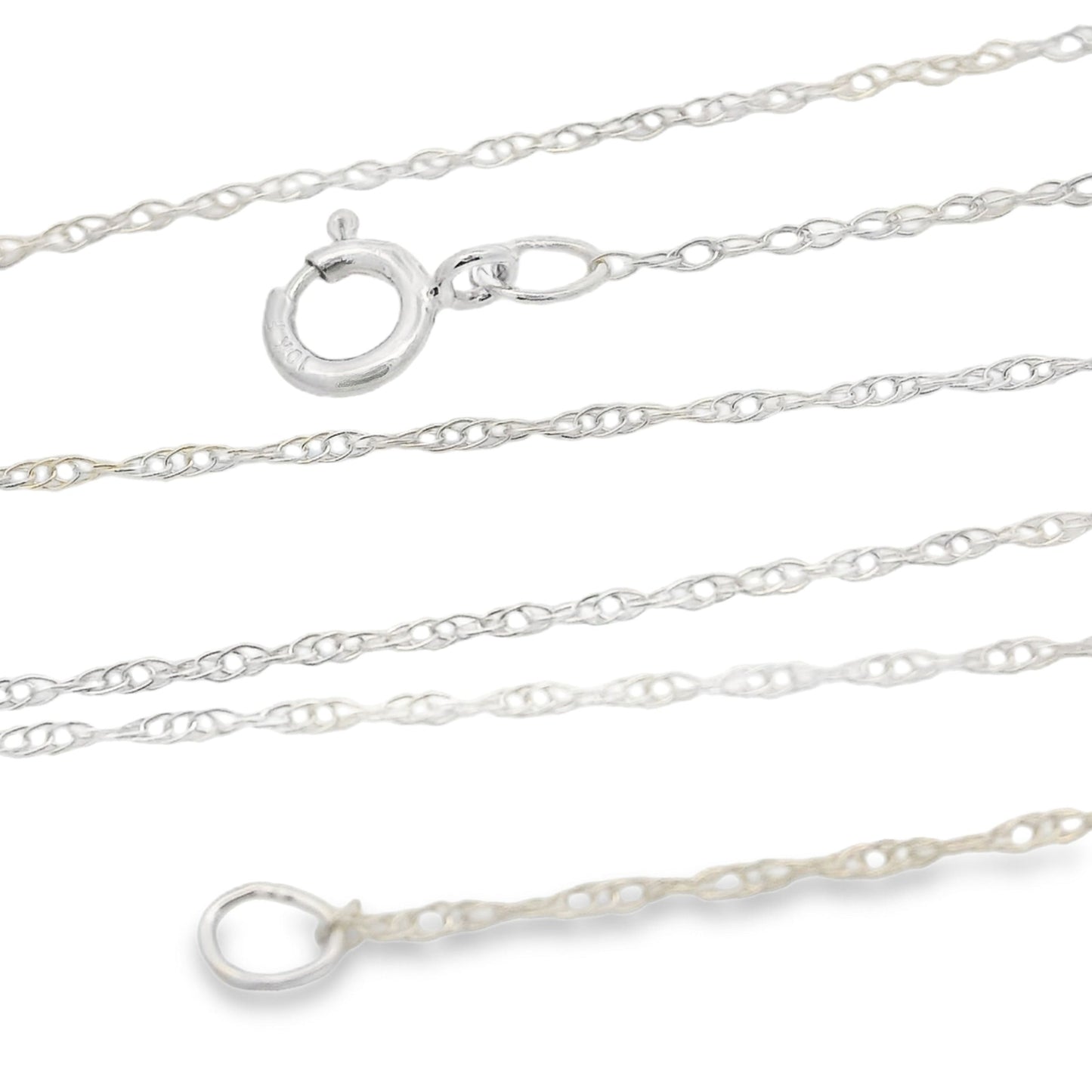 Womens chains 10KT White Gold Bids.com