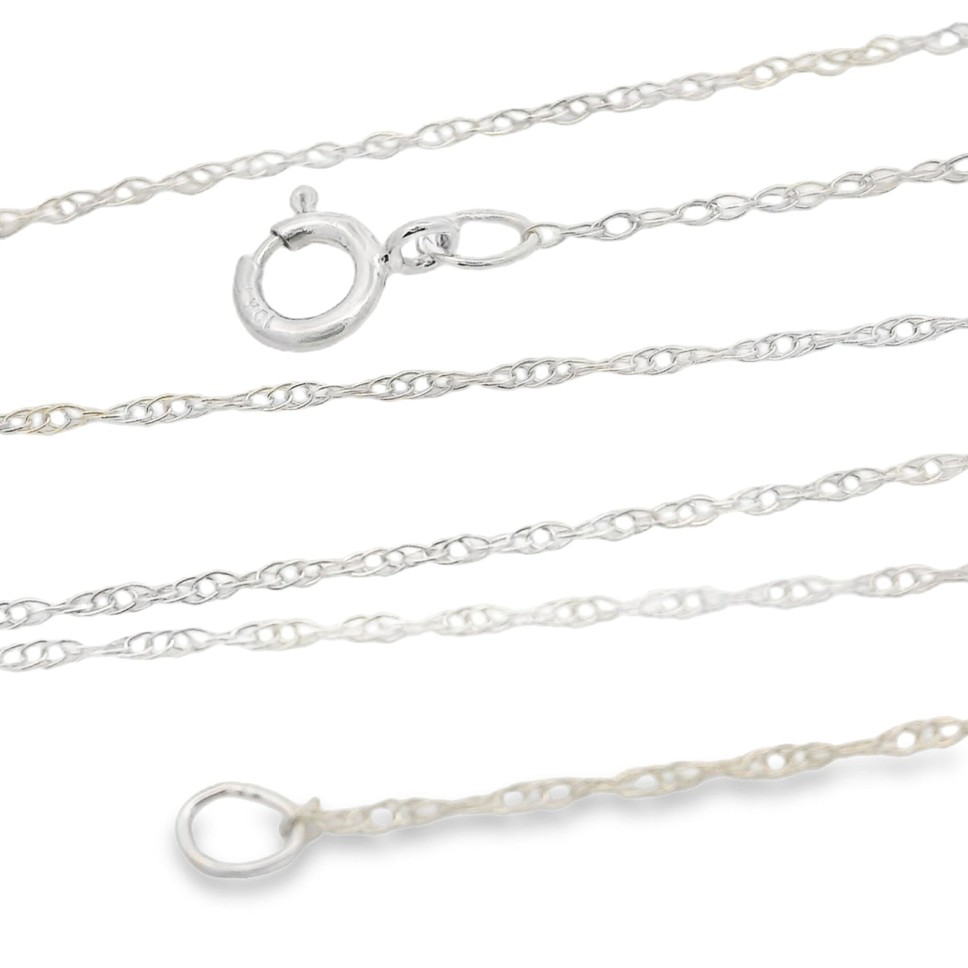 Womens chains 10KT White Gold Bids.com