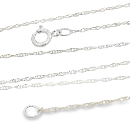 Womens chains 10KT White Gold Bids.com