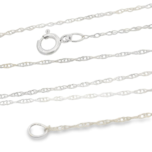 Womens chains 10KT White Gold Bids.com
