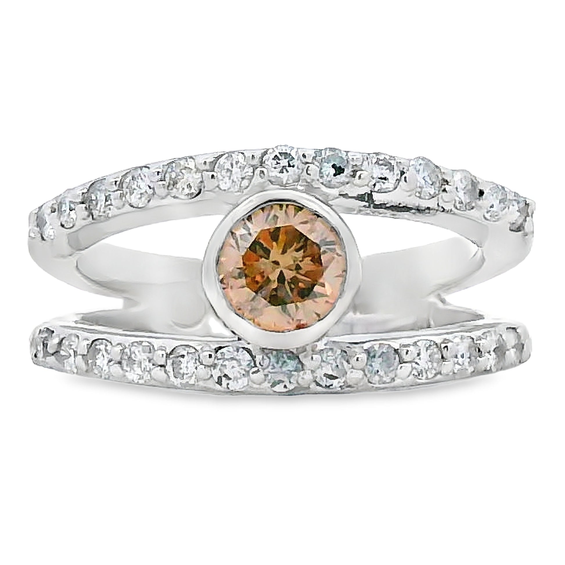 Natural .90ct Diamond Diamond Ring 14KT White Gold Bids.com
