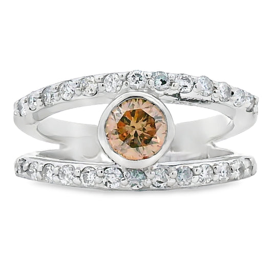 Natural .90ct Diamond Diamond Ring 14KT White Gold Bids.com