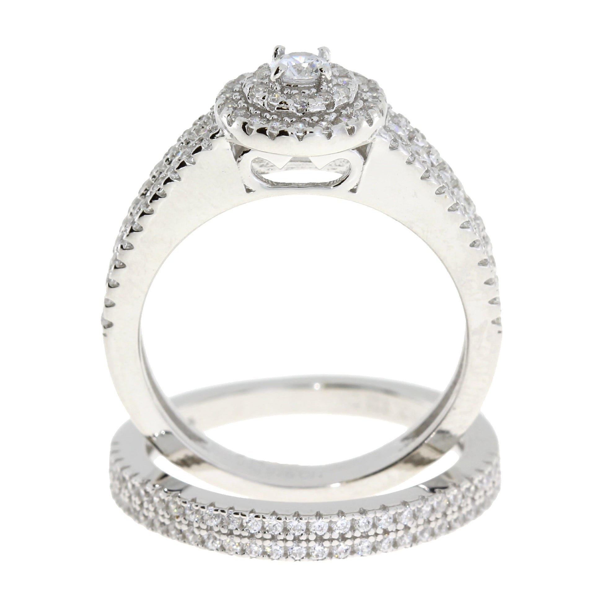 Natural Cubic Zirconia CZ SS Bridal Sterling Silver Bids.com