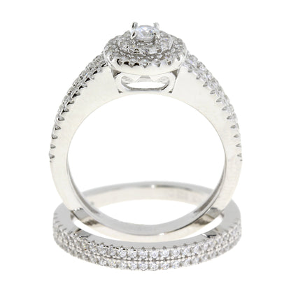 Natural Cubic Zirconia CZ SS Bridal Sterling Silver Bids.com