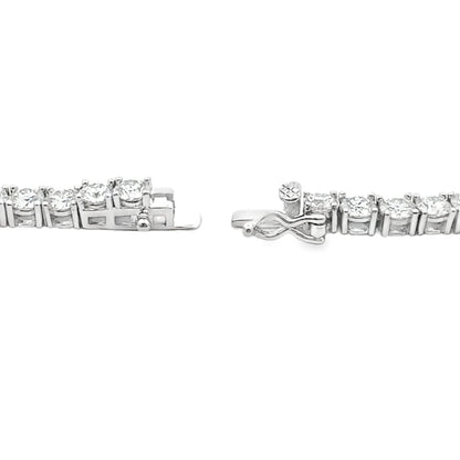 39.98ct Moissanite Tennis Necklace Sterling Silver Bids.com