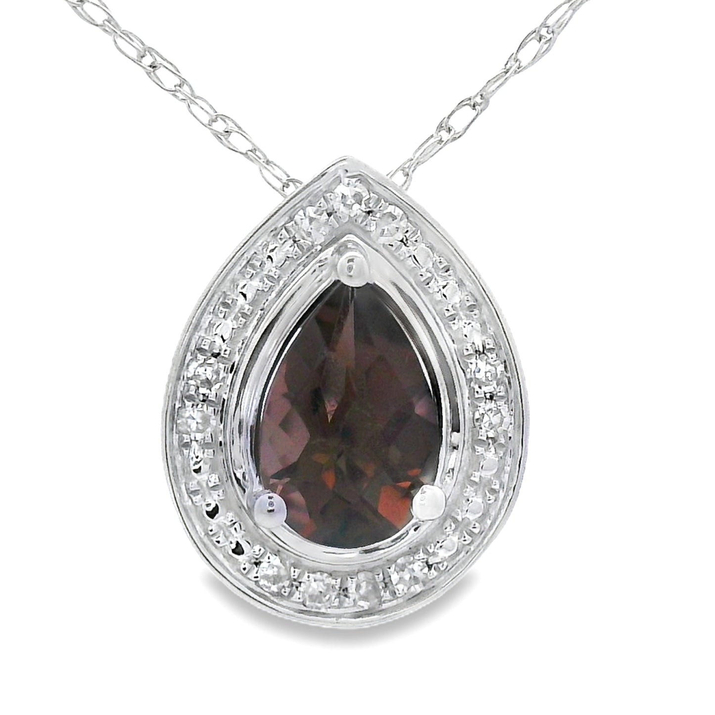 .39ct Quartz Diamond Fashion Pendants 10KT White Gold Bids.com
