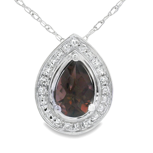.39ct Quartz Diamond Fashion Pendants 10KT White Gold Bids.com