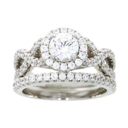 Natural Cubic Zirconium CZ SS Bridal Sterling Silver Bids.com