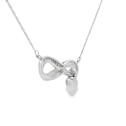 Natural .04ct Diamond Fashion Pendants Sterling Silver Bids.com