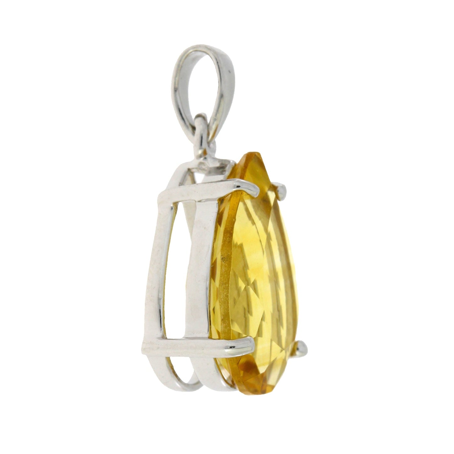 Genuine 3.80ct Citrine Fashion Pendants Sterling Silver Bids.com