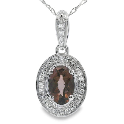.42ct Quartz Diamond Fashion Pendants 10KT White Gold Bids.com