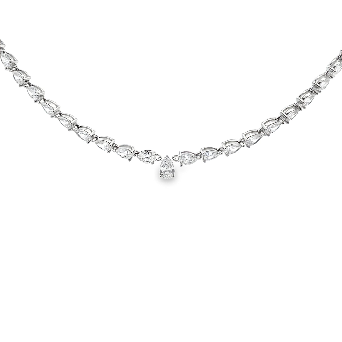 15.00ct Lab Grown Diamond Tennis 14KT White Gold Bids.com