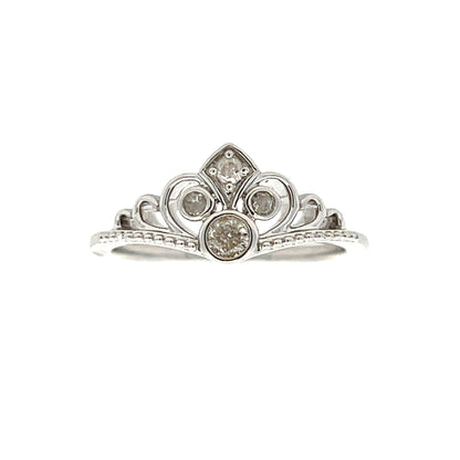Genuine .17ct Diamond Ring Sterling Silver Bids.com