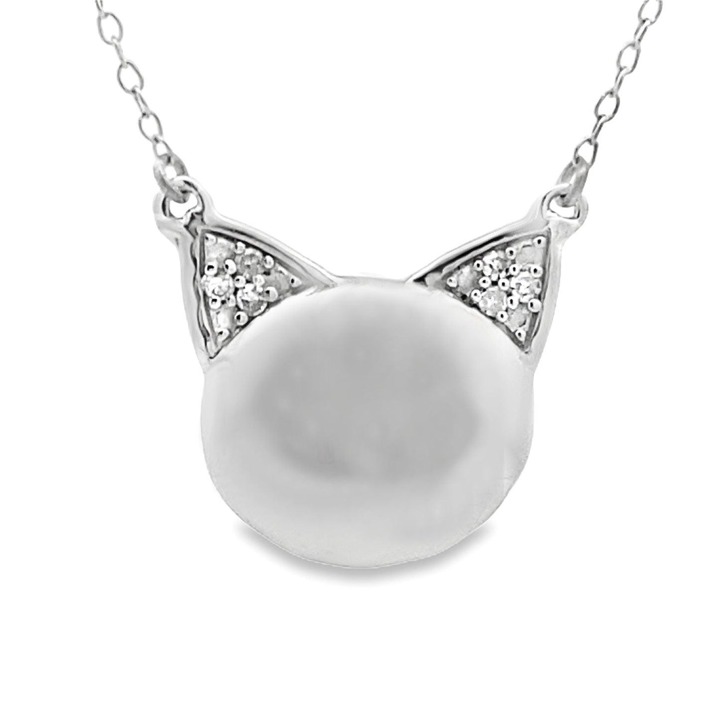 Natural .05ct Diamond Animal Pendant Sterling Silver Bids.com