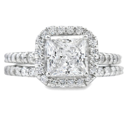 Natural Cubic Zirconia CZ SS Bridal Sterling Silver Bids.com