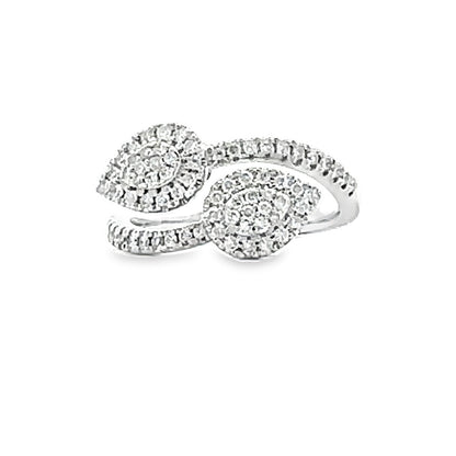Genuine .50ct Diamond Ring 10KT White Gold Bids.com