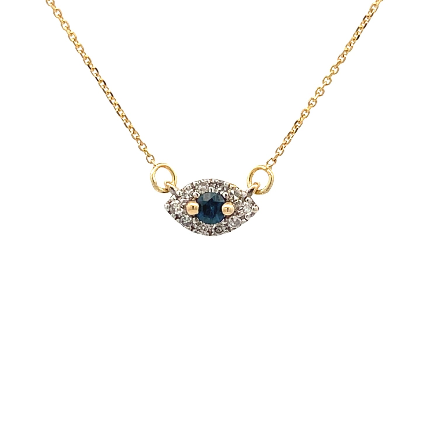 Sapphire Diamond Fashion Pendants 14KT Yellow Gold Bids.com