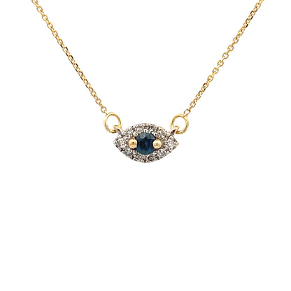 Sapphire Diamond Fashion Pendants 14KT Yellow Gold Bids.com