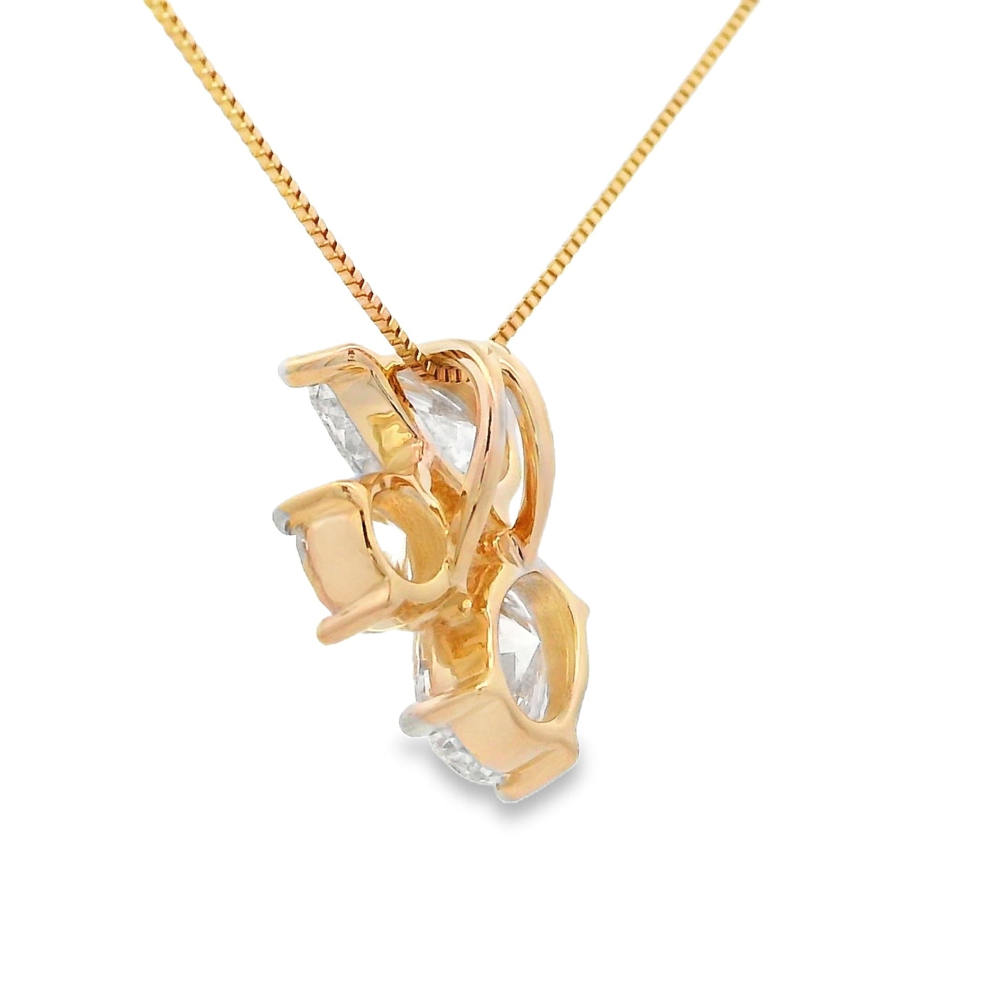 Lab Grown Diamond Fashion Pendants 14KT Yellow Gold Bids.com