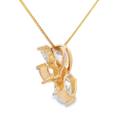 Lab Grown Diamond Fashion Pendants 14KT Yellow Gold Bids.com