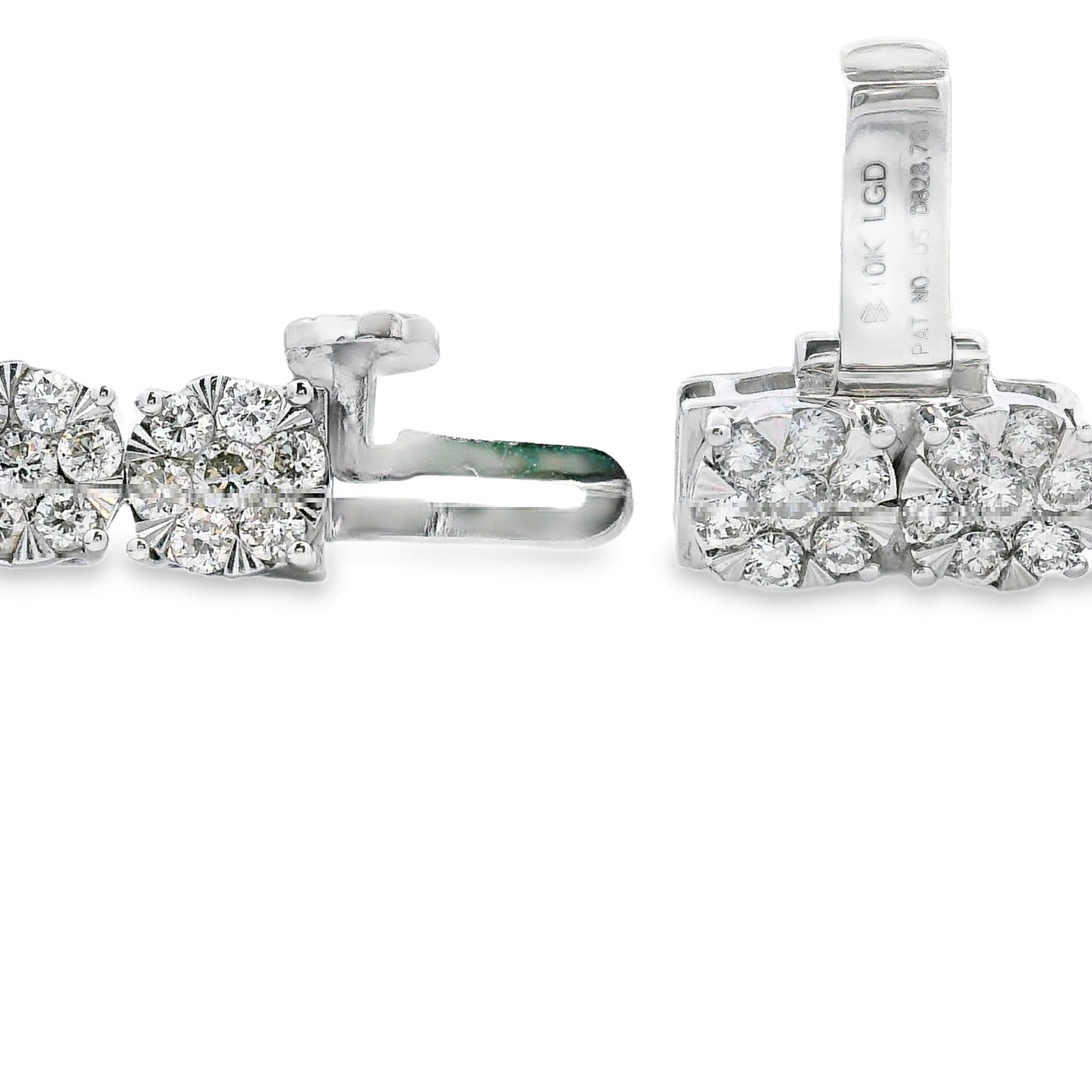 Lab Grown Diamond Tennis Bracelet 10KT White Gold Bids.com