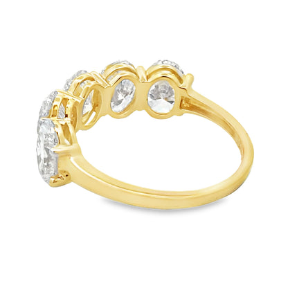 Lab Grown Diamond Wedding Band Ring 10KT Yellow Gold Bids.com