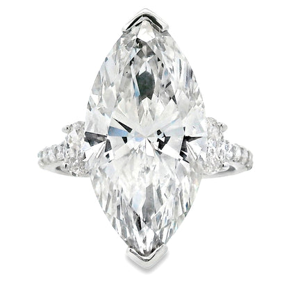 9.85ct Lab Grown Diamond Eng Only 14KT White Gold Bids.com