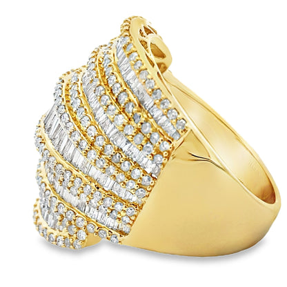 Natural 2.75ct Diamond Ring 14KT Yellow Gold Bids.com