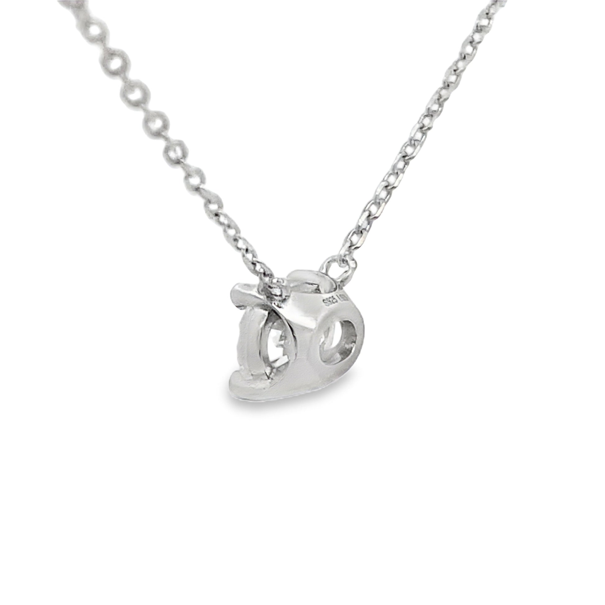 1.00ct Lab Grown Diamond Pendant Sterling Silver Bids.com