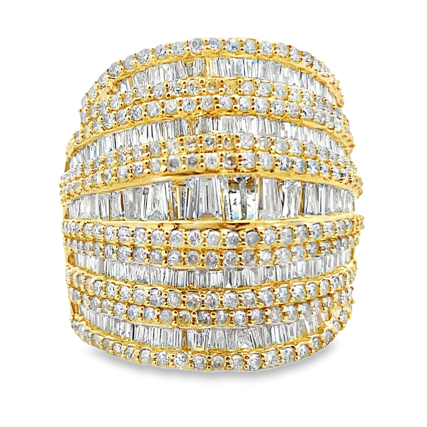 Natural 2.75ct Diamond Ring 14KT Yellow Gold Bids.com