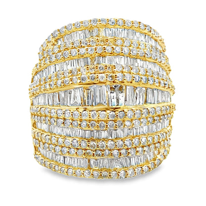 Natural 2.75ct Diamond Ring 14KT Yellow Gold Bids.com