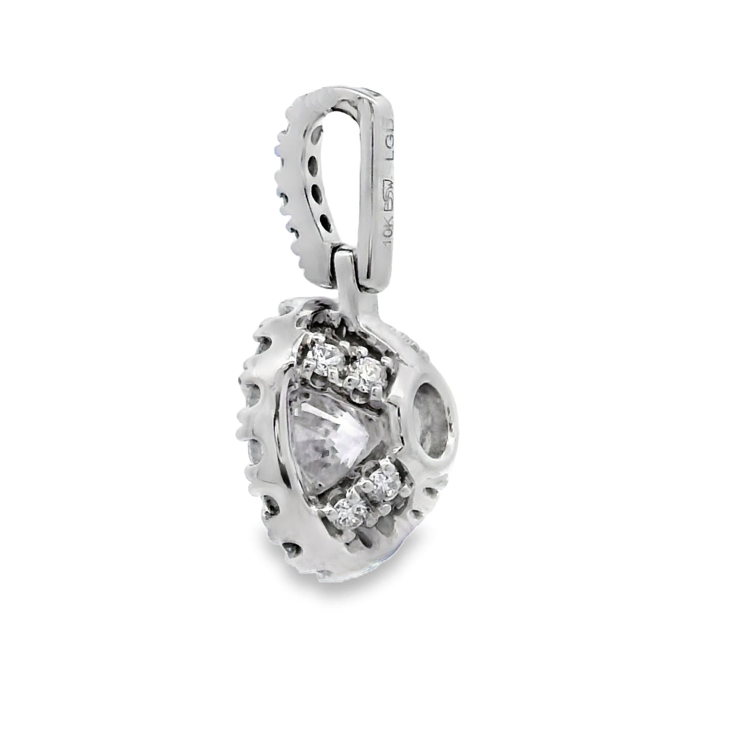 Lab Grown Diamond Fashion Pendants 10KT White Gold Bids.com