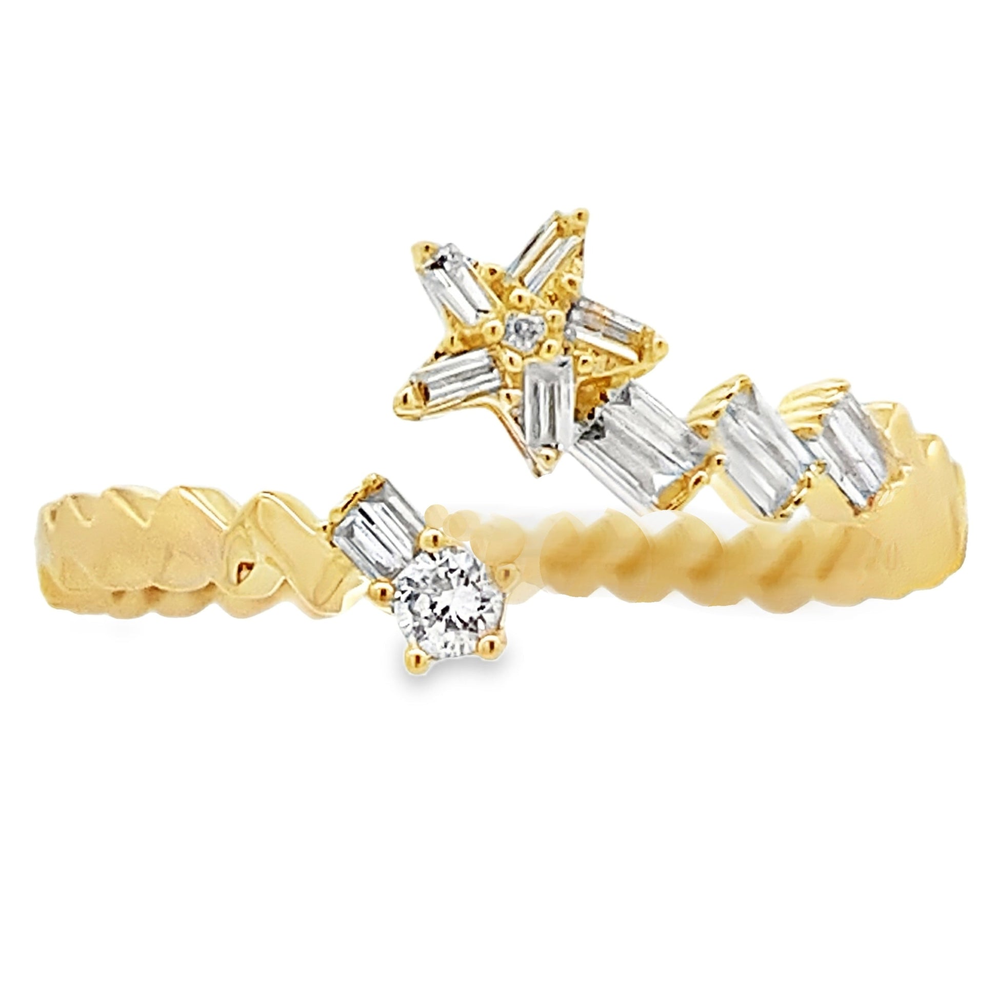 Genuine .17ct Diamond Ring 14KT Yellow Gold Bids.com