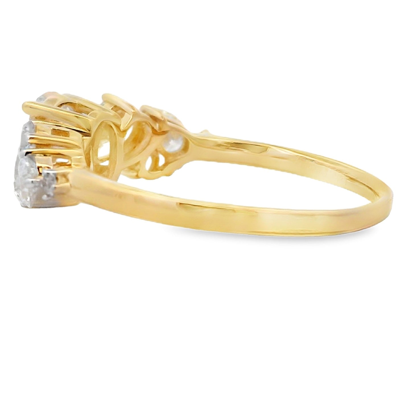 1.50ct Lab Grown Diamond Eng Only 10KT Yellow Gold Bids.com