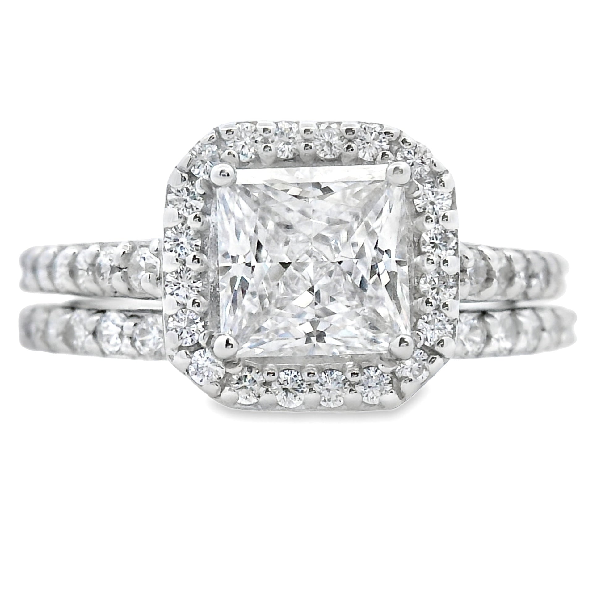 Natural Cubic Zirconia CZ SS Bridal Sterling Silver Bids.com