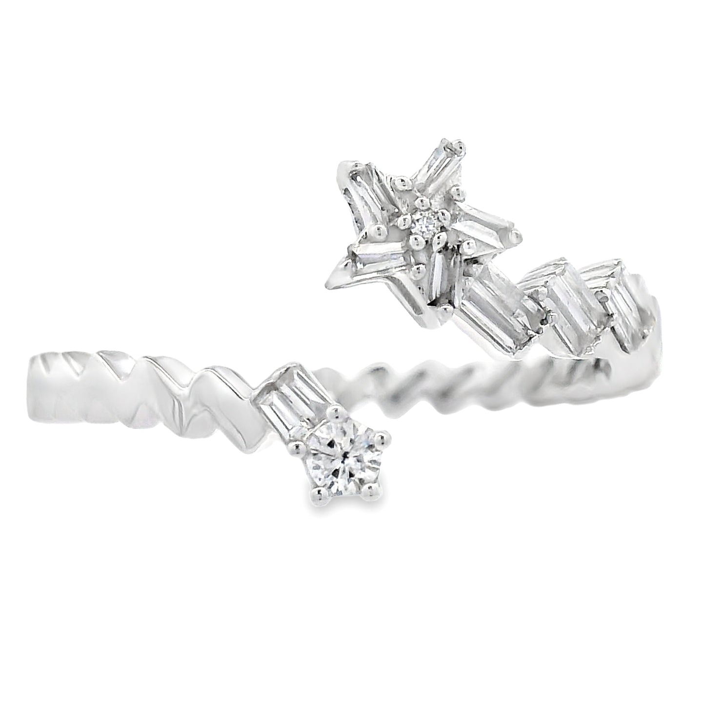 Natural .17ct Diamond Ring 14KT White Gold Bids.com