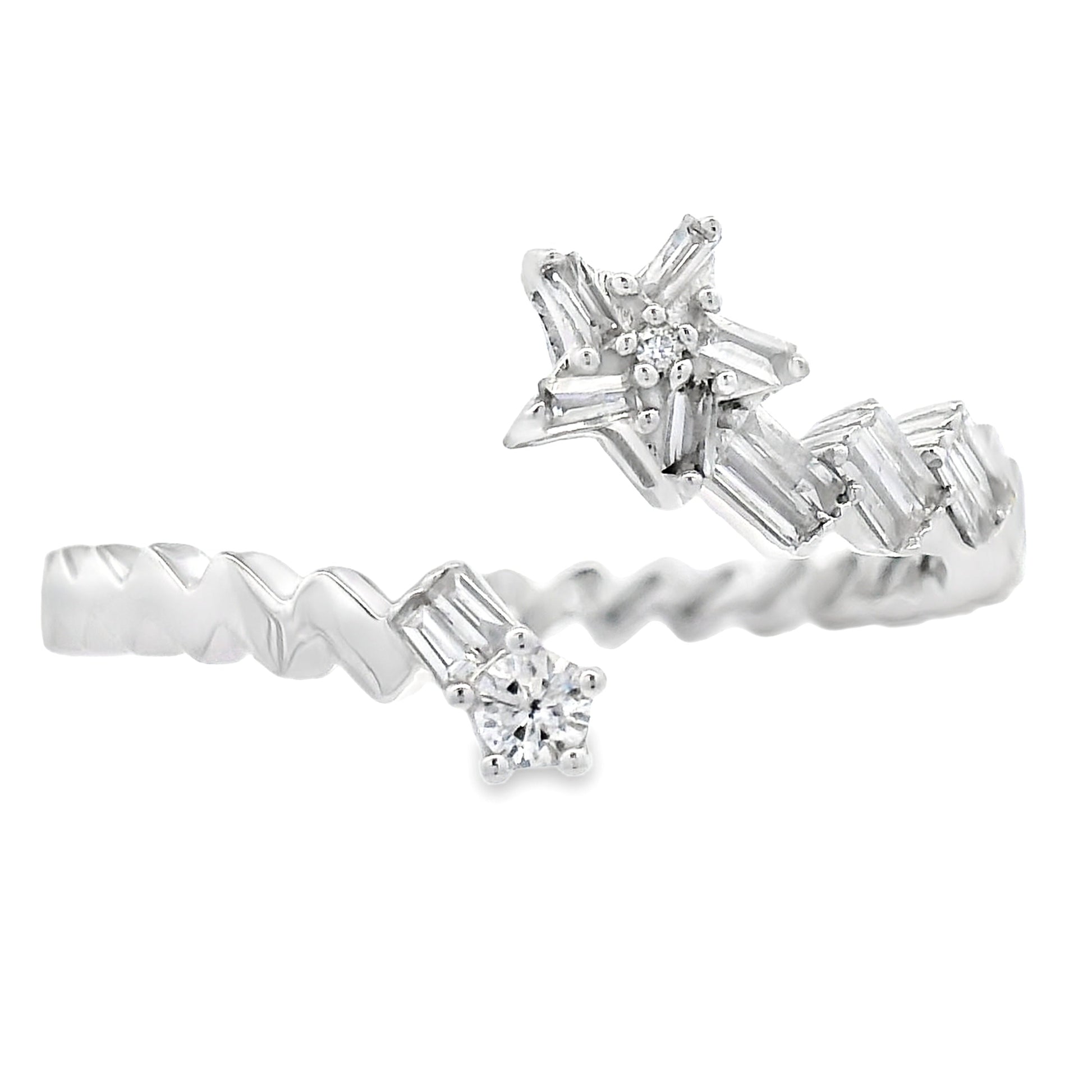 Natural .17ct Diamond Ring 14KT White Gold Bids.com