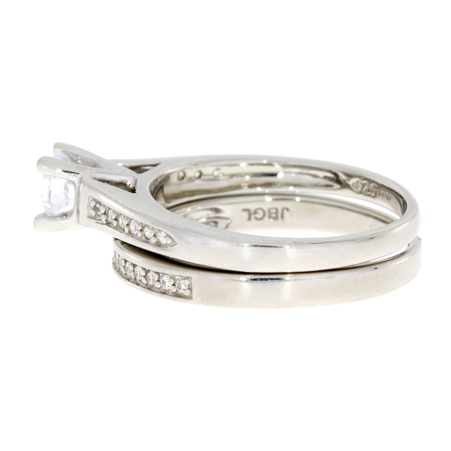 Genuine Cubic Zirconia CZ SS Bridal Sterling Silver Bids.com