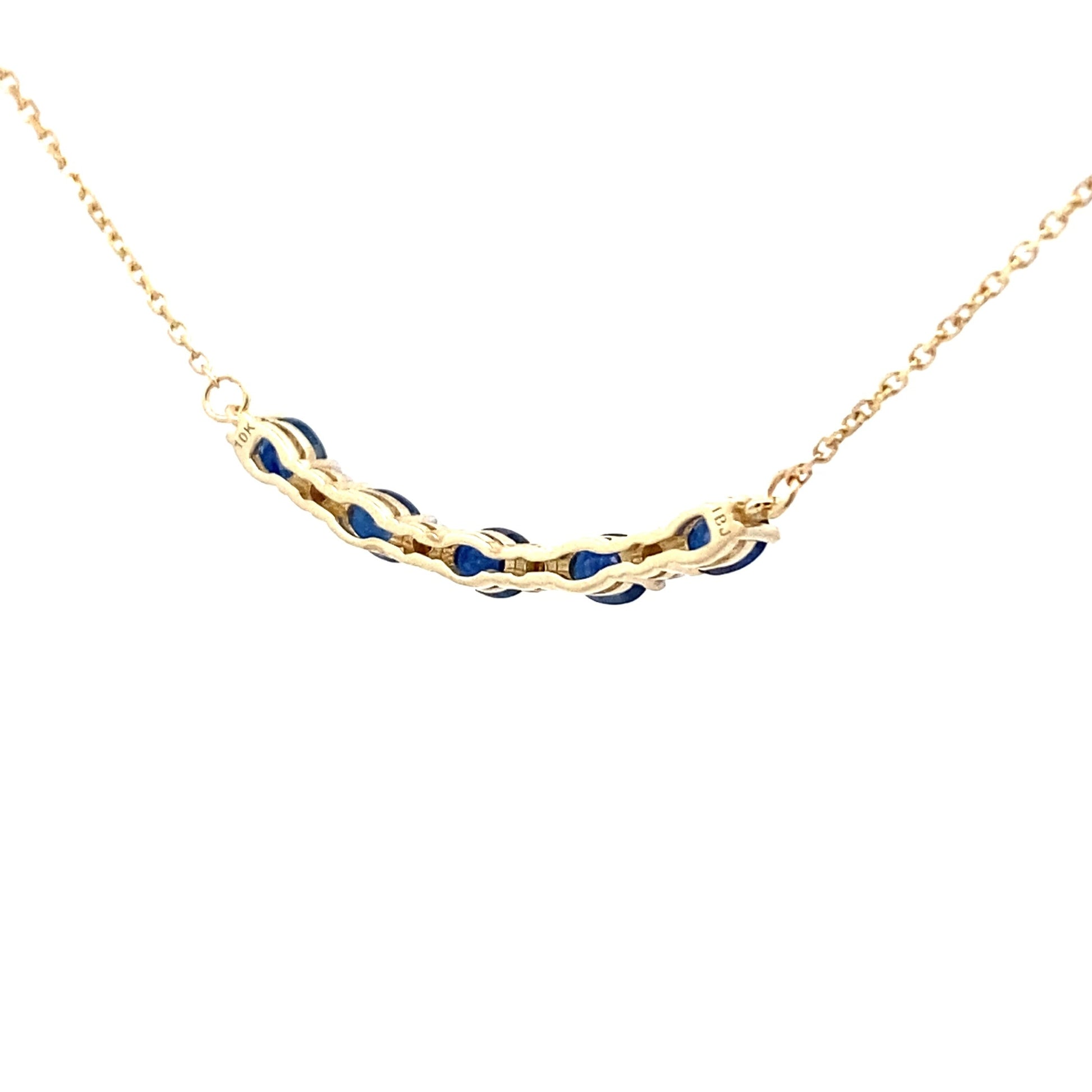 Sapphire Diamond Fashion Pendants 10KT Yellow Gold Bids.com