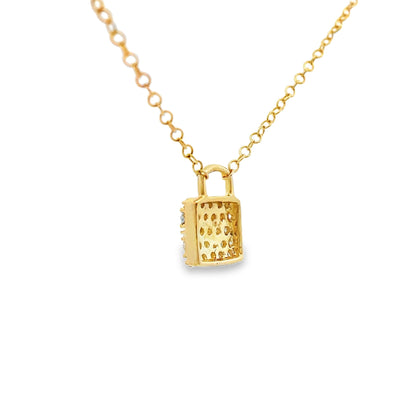 Natural .20ct Diamond Fashion Pendants 10KT Yellow Gold Bids.com