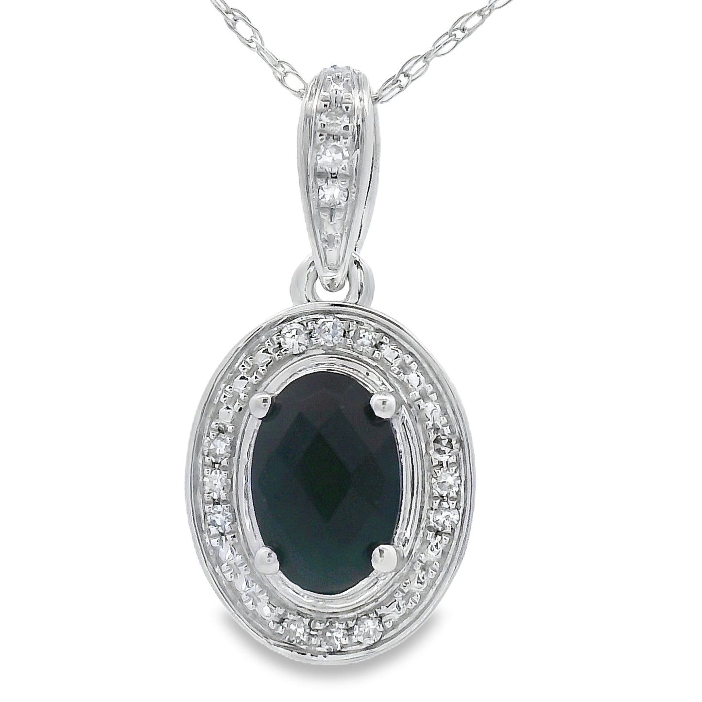 .53ct Onyx Diamond Fashion Pendants 10KT White Gold Bids.com