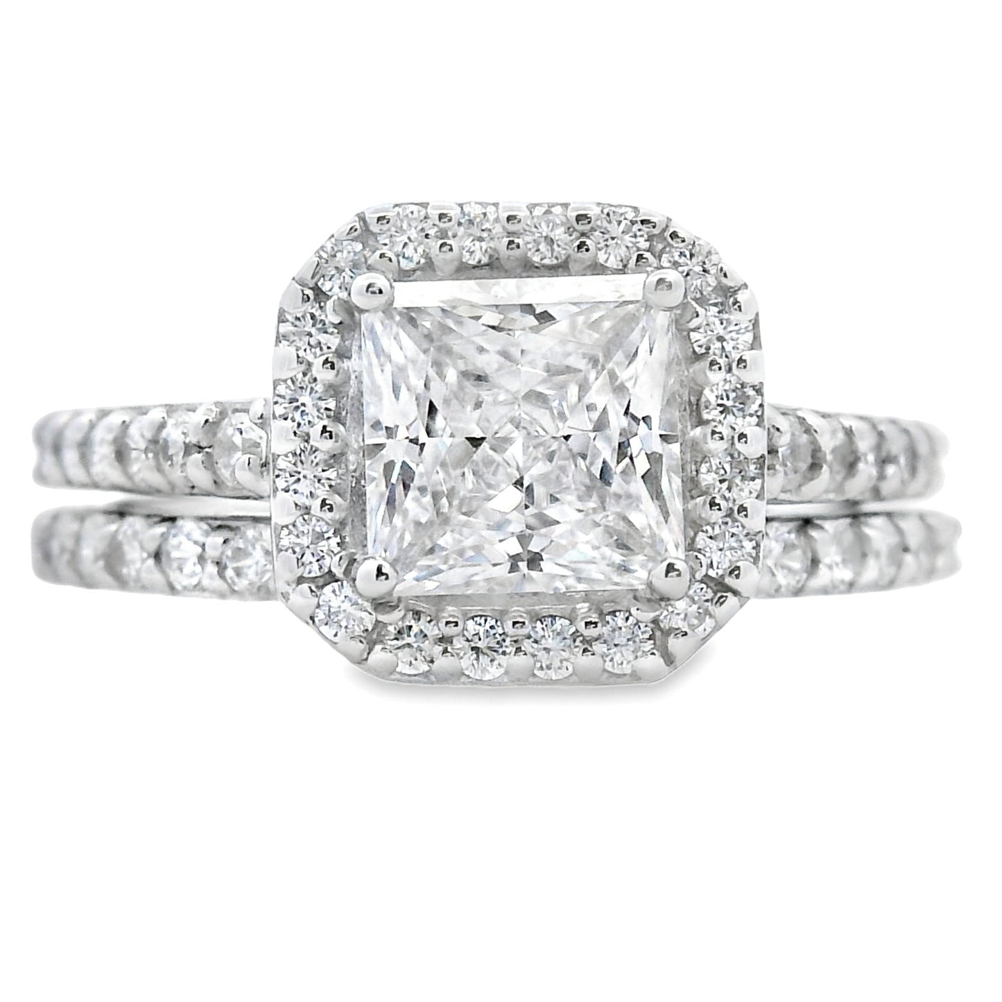 Genuine Cubic Zirconia CZ SS Bridal Sterling Silver Bids.com