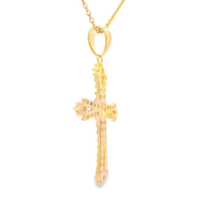 Genuine Topaz Cross Religious Pendant Sterling Silver Bids.com