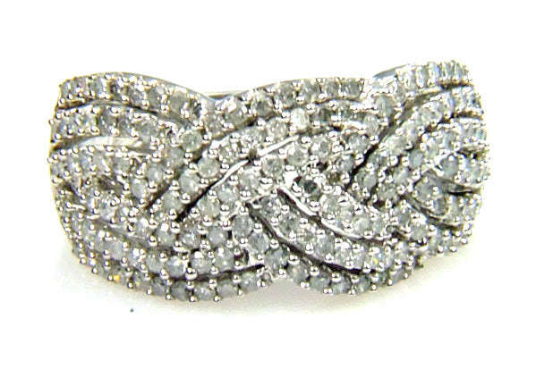Natural 1.00ct Diamond Ring 10KT White Gold Bids.com