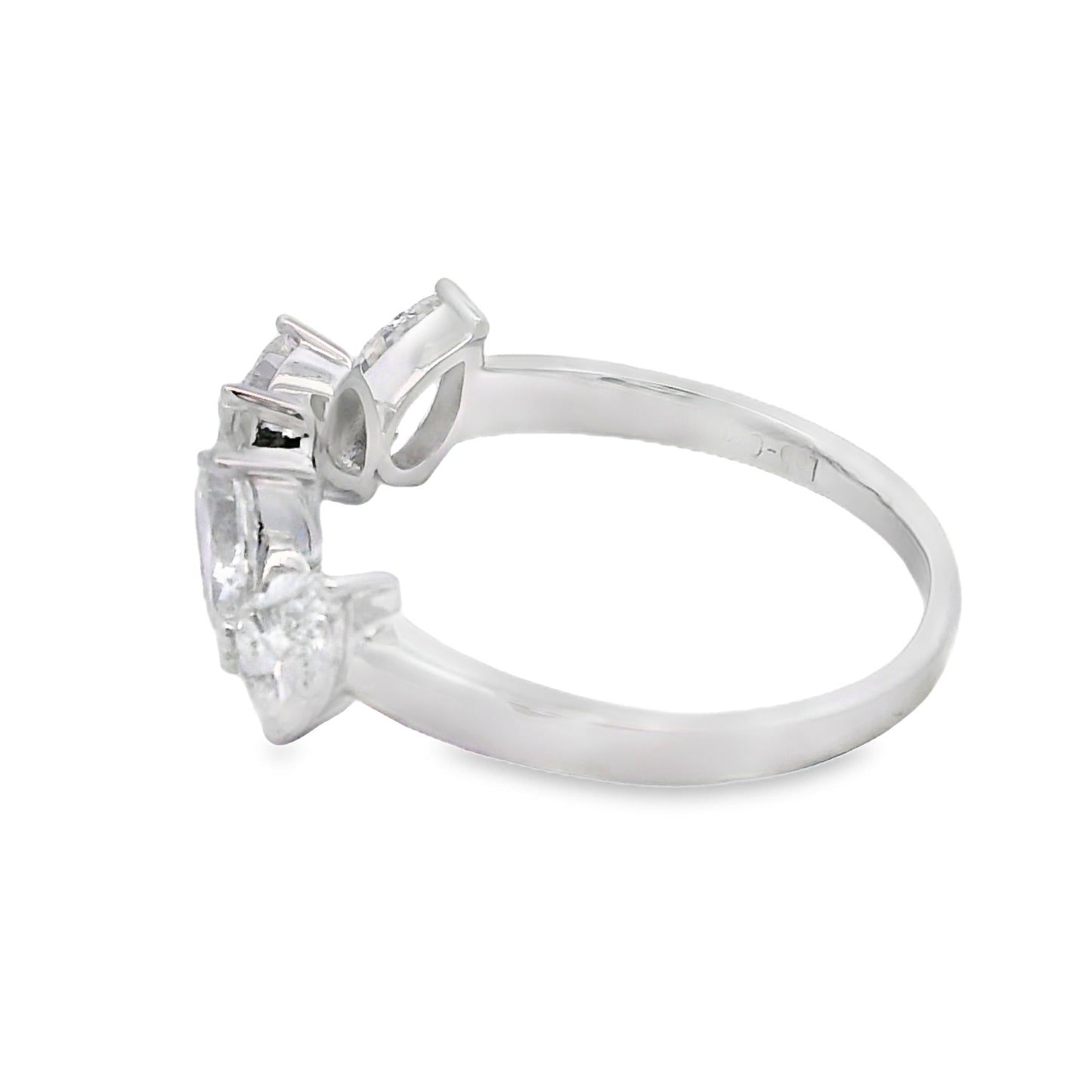 Lab Grown Diamond Wedding Band Ring 10KT White Gold Bids.com
