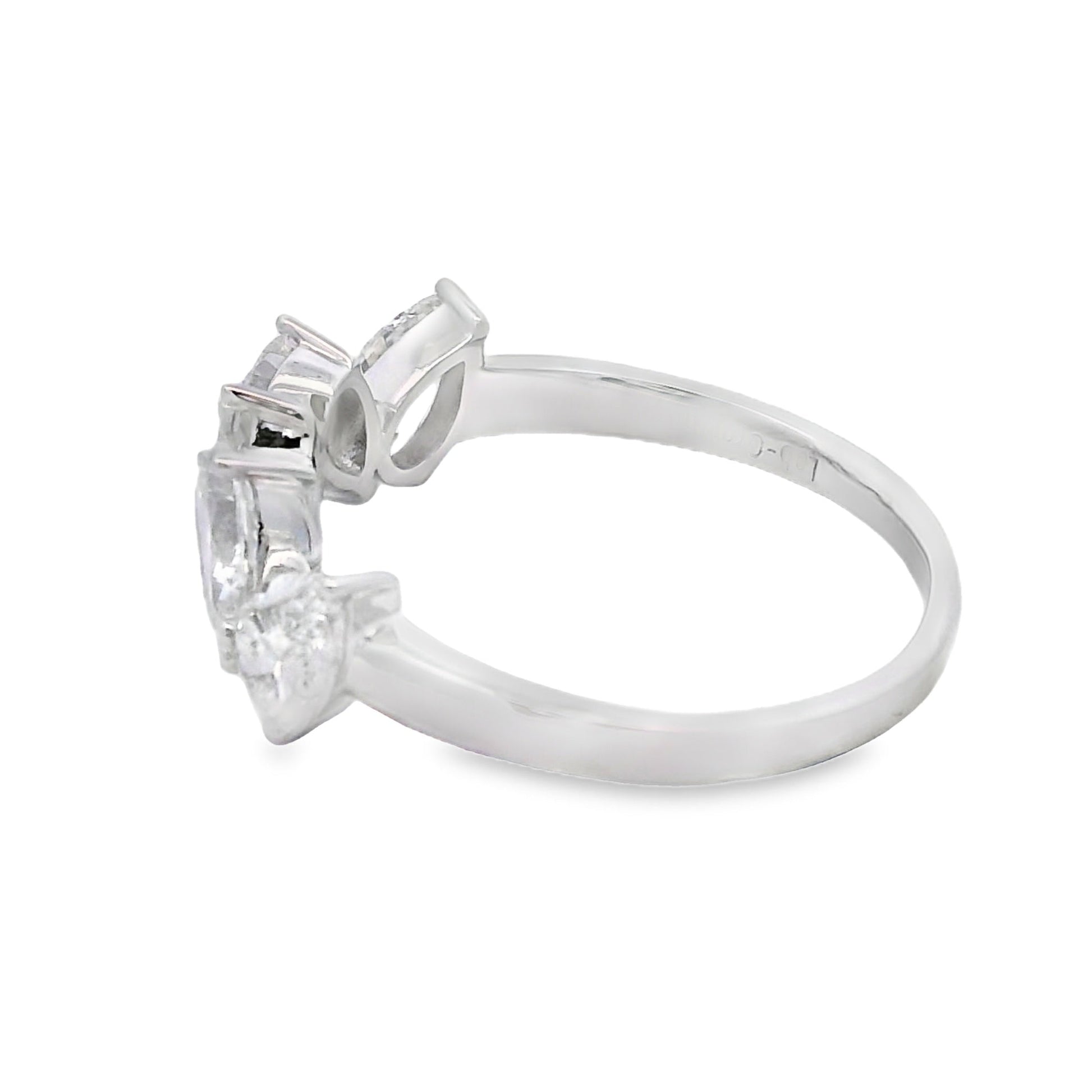 Lab Grown Diamond Wedding Band Ring 10KT White Gold Bids.com