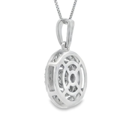 Lab Grown Diamond Fashion Pendants 14KT White Gold Bids.com
