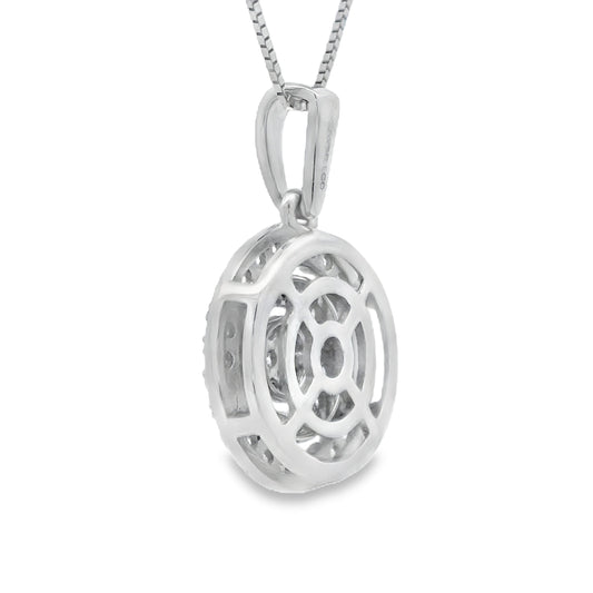 Lab Grown Diamond Fashion Pendants 14KT White Gold Bids.com