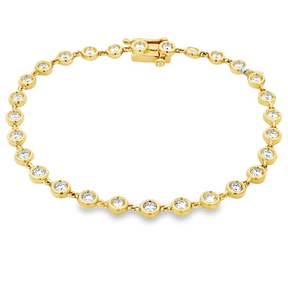 1.50ct Lab Grown Diamond Bracelet 10KT Yellow Gold Bids.com